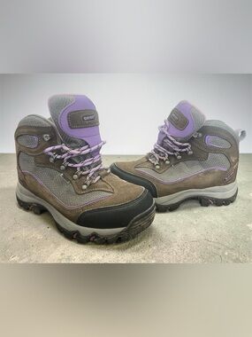 Hi-Tec Brown and Purple Women's Hiking Boots